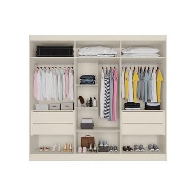 Guarda Roupa Casal 6 Portas e 4 Gavetas Oslo Braúna - Europa