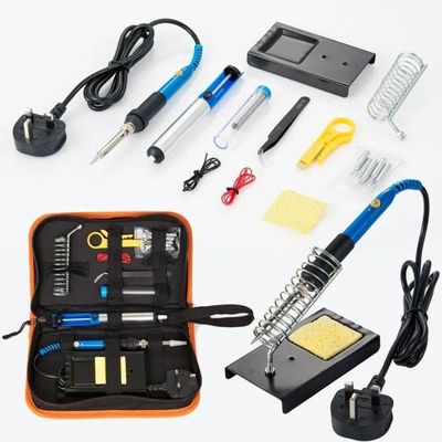 Kit Ferro Solda + Tubete Estanho Com Resina e Sugador Solda