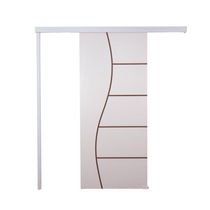 Porta De Correr Branco Prime Frisada F07 210x100