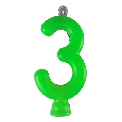 Vela De Aniversário Neon Verde Modelo ?