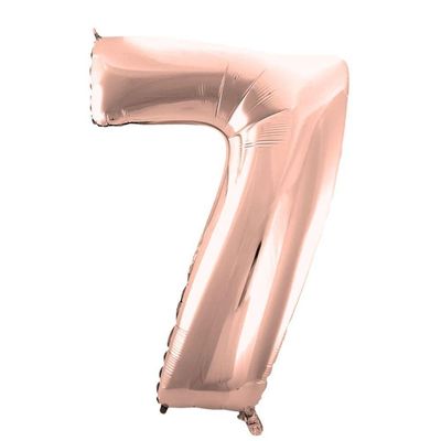 Balão Metalizado Número Rose Gold - 70cm Modelo 4