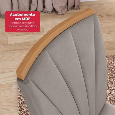 Conjunto Sala De Jantar Mesa Easy Pop 4 Cadeiras Confort