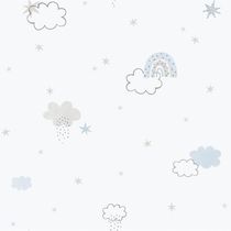 Papel De Parede Enzo Arco-íris Azul 288-2
