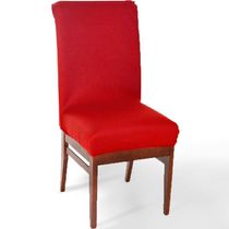 Kit 6 Capa De Cadeira Malha Gel Ajustável Vermelho