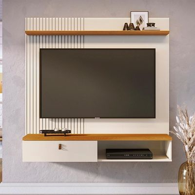 Painel Suspenso Tv 55 Pol 1p 141 Cm Iris Cinamomo Off White Madetec Cinamomo Off White