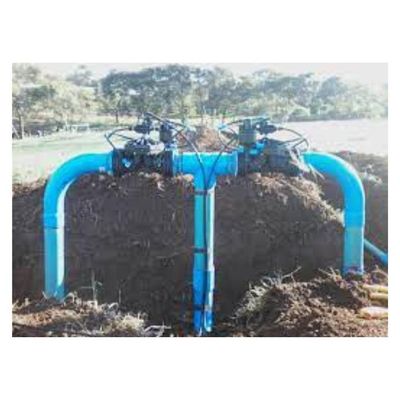 Te 100mm X 50mm Reduzido Azul Soldavel Irrigação Amanco
