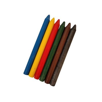 Giz De Cera Infantil Com 6 Cores 9cm - Magix