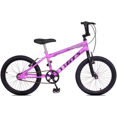 Bicicleta Aro 20 Bmx Gt Sprint Cross Infantil Freio V-brake Aro Aero - Rosa Preto
