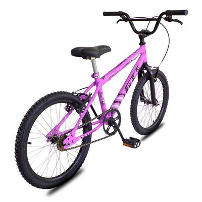 Bicicleta Aro 20 Bmx Gt Sprint Cross Infantil Freio V-brake Aro Aero - Rosa Preto