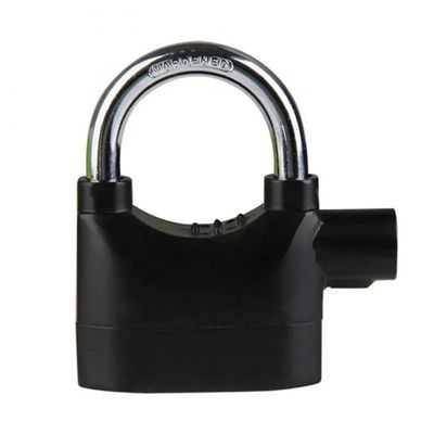 Cadeado Com Alarme Anti Furto 110db Sirene Som Alto Evita Roubo Casa Moto Bicicleta Proteçao