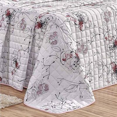 Cobre Leito Queen Top Line Estampado 180 Fios 3 Peças - Malta
