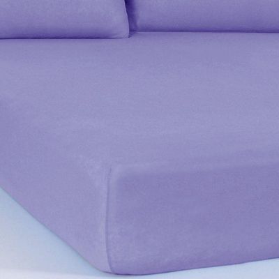Jogo De Cama Queen Serena 3 Pçs Malha 100% Algodão 158x198x30cm Lilás