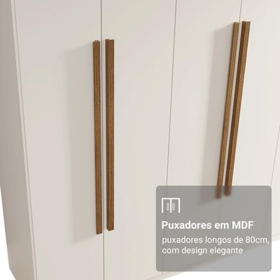Guarda-roupa Casal 6Portas Batentes Netuno Madesa