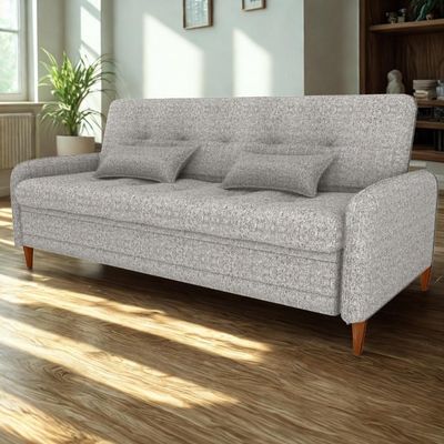 Sofa Cama 2 Lugares 206 Cm Donna Linho Vancouver E483 Bege Milani Store Bege