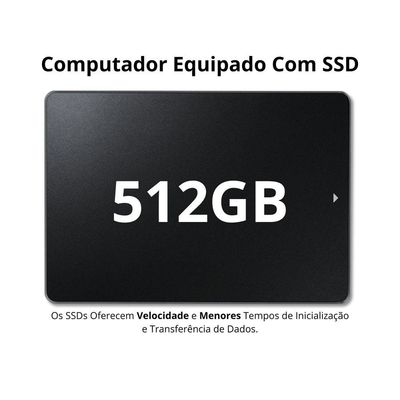 Computador Completo Intel Core I7 16gb Monitor 19.5 Hdmi Ssd 512gb Windows
