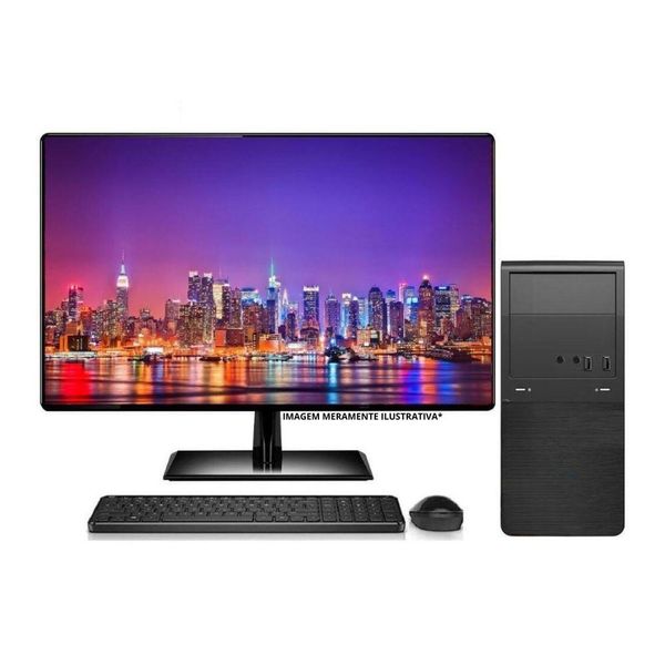 Computador Completo Intel Core I5 16gb Ssd 240gb Monitor Led 19'' Windows