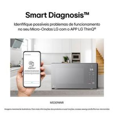 Forno Micro-ondas LG MS3094NRA com visual NeoChef e Limpa Fácil – Espelhado Espelhado / 110
