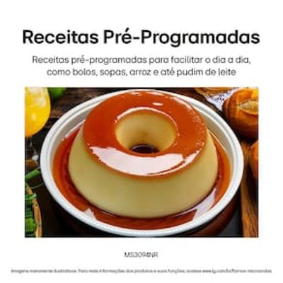 Forno Micro-ondas LG MS3094NRA com visual NeoChef e Limpa Fácil – Espelhado Espelhado / 220