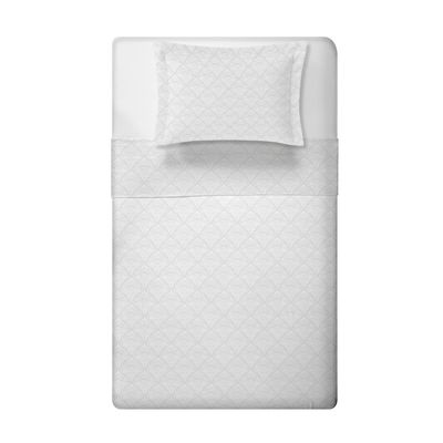 Jogo de Cama Solteiro 3 Peças 100% Algodão 180 Fios - Cintia (7899)
