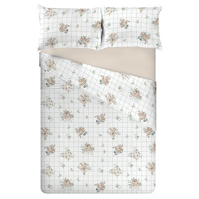 Jogo de Cama Queen 4 Peças 100% Algodão 150 Fios -  Manu (7920)