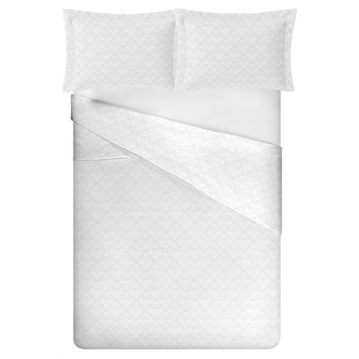 Jogo de Cama Casal 4 Peças 100% Algodão 180 Fios -  Cintia (7899)