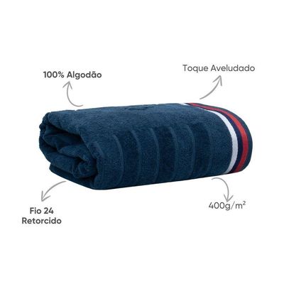 Toalha De Praia Aveludada Beach 78x150cm Appel Marítimo