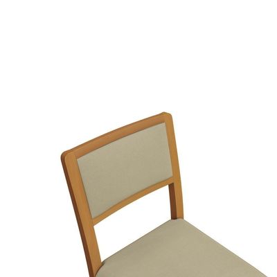 Conjunto Sala De Jantar Madeira Maciça 8 Cadeiras Kappesberg Linho Argila