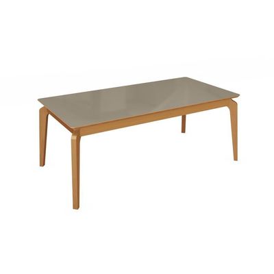 Conjunto Sala De Jantar Madeira Maciça 8 Cadeiras Kappesberg Linho Argila