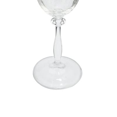 Jogo de taças para água cristal ecológico Bohemia Angela 350ml 6 peças ouro rim