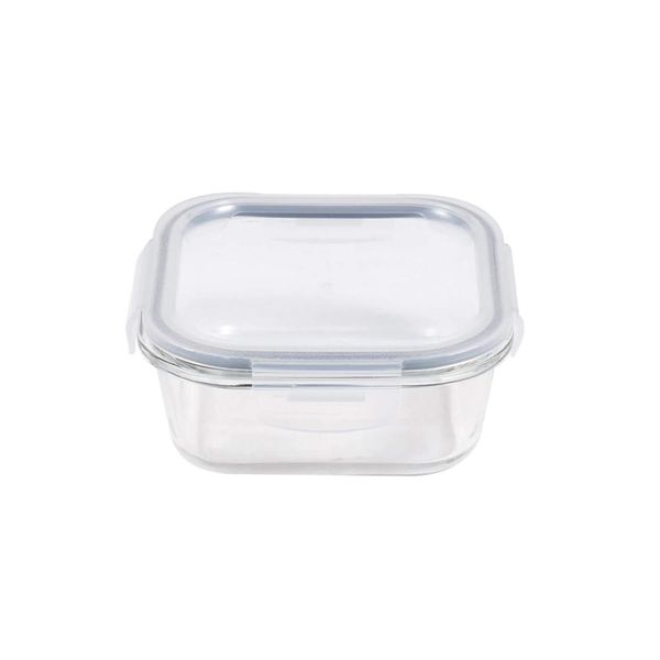 Pote hermético quadrado em vidro Kenya Kitchen 520ml
