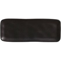 Kit 40 Travessas 33x13cm Cerâmica Preto Fosco Hygge Sushi Restaurante Buffet Porto Brasil