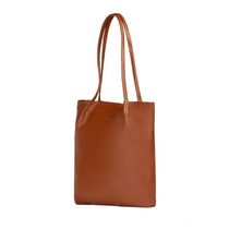 Bolsa de Ombro Feminina Grande Couro Shopping Bag Caramelo