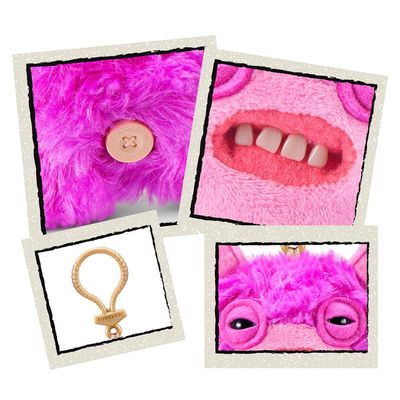 Chaveiro de Pelúcia Fuggler Key Rings 13cm - Roxo