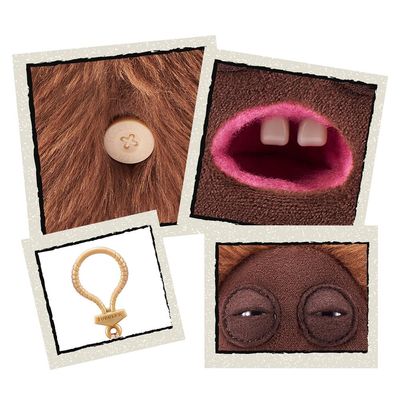 Chaveiro de Pelúcia Fuggler Key Rings 13cm - Marrom