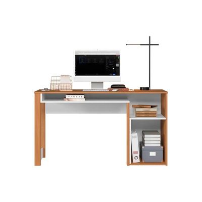 Mesa Computador Versa Home c/ 1 Porta Freijo/Branco - Telasul