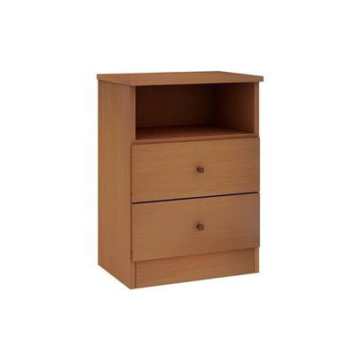 Mesa Cabeceira Casal Irlanda c/ 2 Gavetas Freijo - Genialflex