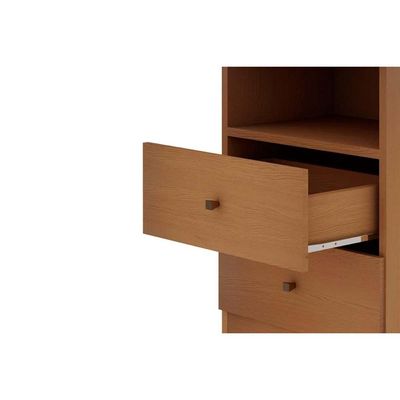 Mesa Cabeceira Casal Irlanda c/ 2 Gavetas Freijo - Genialflex