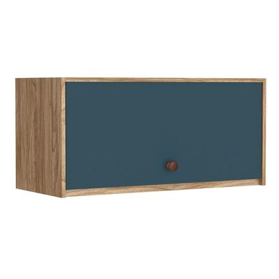 Armário Aéreo Cozinha Modulado Torino c/ 1 Porta Basculante 70cm Mel/Off White - Movelbento