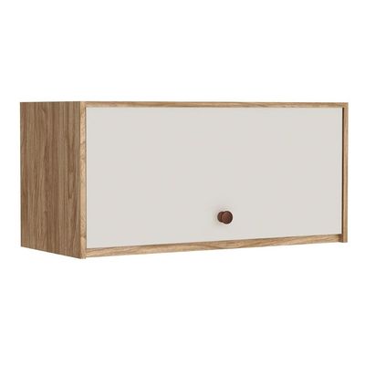 Armário Aéreo Cozinha Modulado Torino c/ 1 Porta Basculante 70cm Mel/Off White - Movelbento