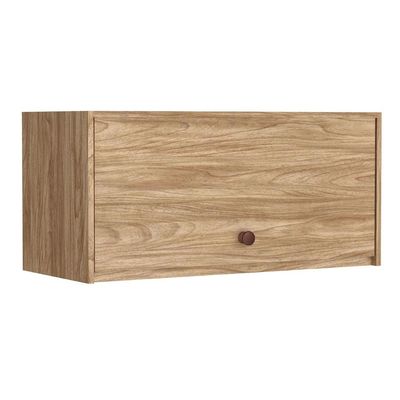 Armário Aéreo Cozinha Modulado Torino c/ 1 Porta Basculante 70cm Mel/Off White - Movelbento