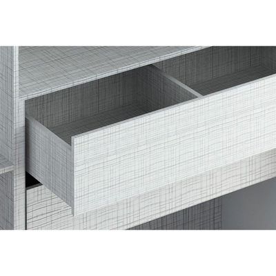 Guarda Roupa 2 Portas de Correr e 2 Gavetas c/ Espelho Helena Flex Nature/Nature ou Off White - ACP