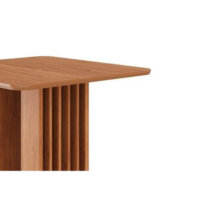 Mesa p/ Cozinha Ariela c/ Tampo Madeirado 95x95cm Cinamomo - Cimol