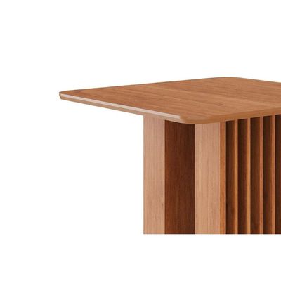Mesa p/ Cozinha Ariela c/ Tampo Madeirado 95x95cm Cinamomo - Cimol