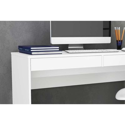 Mesa Computador MSM 439 c/ 2 Gavetas Branco - Movelbento