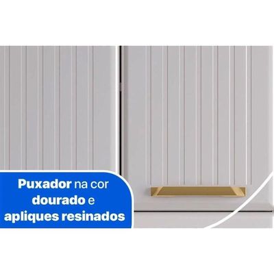Cozinha Compacta Diamante New c/ 11 Portas ( 3 c/ Vidro ) Preto - Telasul
