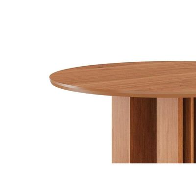 Mesa p/ Cozinha Ariela c/ Tampo Madeirado Redondo 109x109cm Cinamomo - Cimol