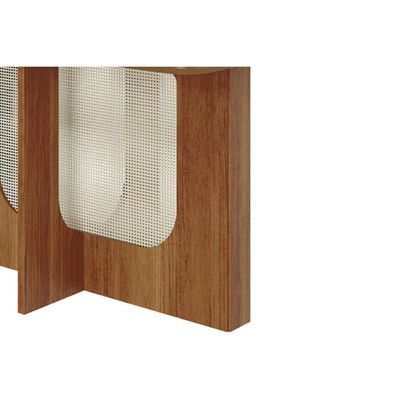 Mesa de Sala Jantar Louise c/ Tampo Madeirado 130x80cm Cinamomo - Cimol
