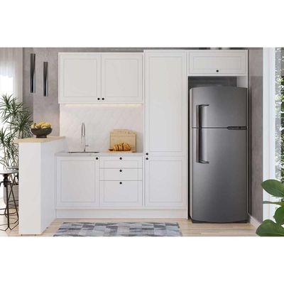 Bancada Ilha Cozinha PH 3069 Ten 200cm Azul/Cinza Argila - Herval