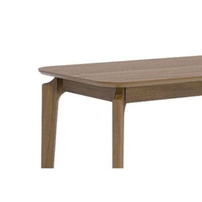 Mesa de Sala Jantar Ficus Natuame c/ Tampo Madeirado 130x80cm Carvalho/Cinamomo - Cimol