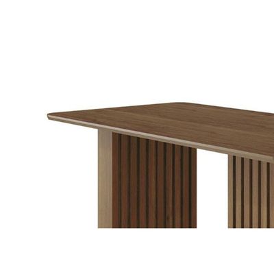 Mesa de Sala Jantar Ester c/ Tampo Madeirado 180x90cm Cinamomo - Cimol